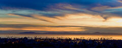 Skyline at dusk with catalina