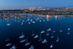 Night Harbor looking east
