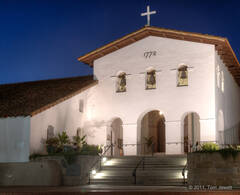 Night Facade, Mission San Luis Obispo