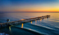 San Clemente Aerial at sunset