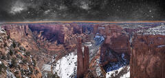 "Spider Rock and Snowstorm" Canyon de Chelly