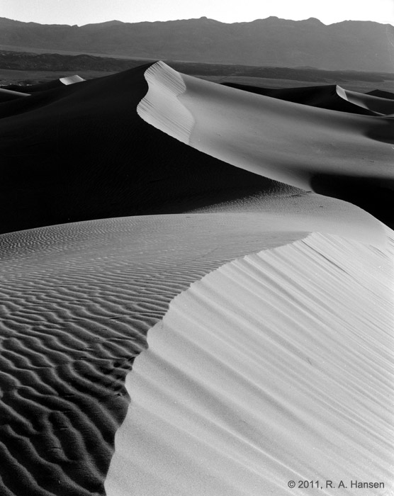 The dunes in Death Valley, immortalized by Edward Weston and Ansel Adams, are a spiritual, invigorating place. Sunrise turns...
