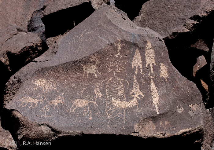 Rock art panel #7, Sheep Canyon