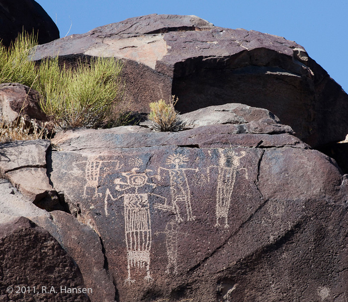 Rock art panel #8, Little Petroglyph Canyon